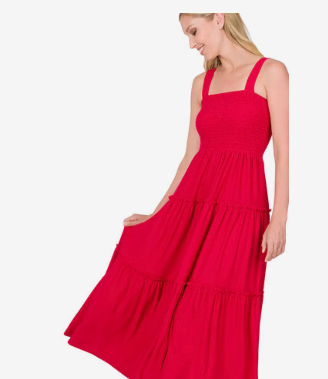 Red Rouge Midi Dress