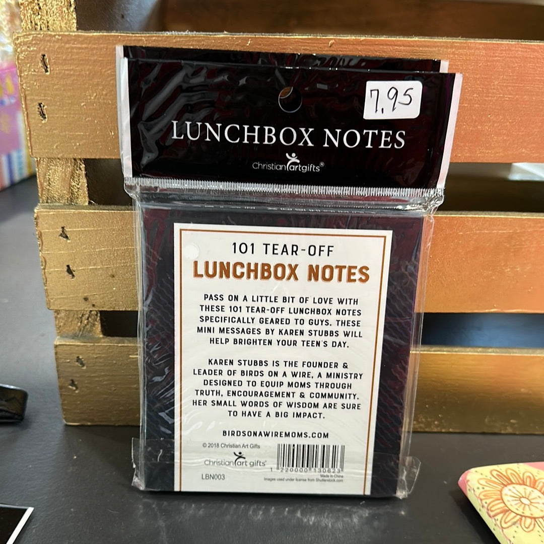 Lunchbox notes for Guys