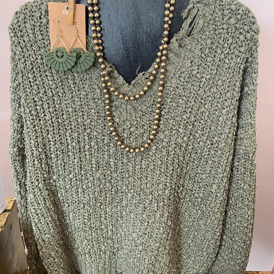 Olive Option sweater