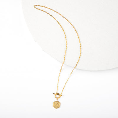 Belle “L” initial necklace