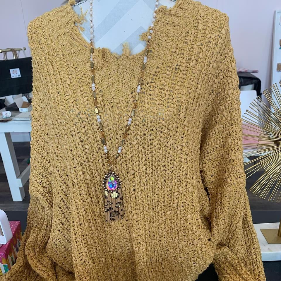 Mustard Mood Sweater (plus size only)